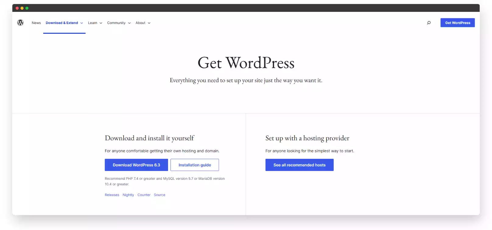 Free WordPress Download