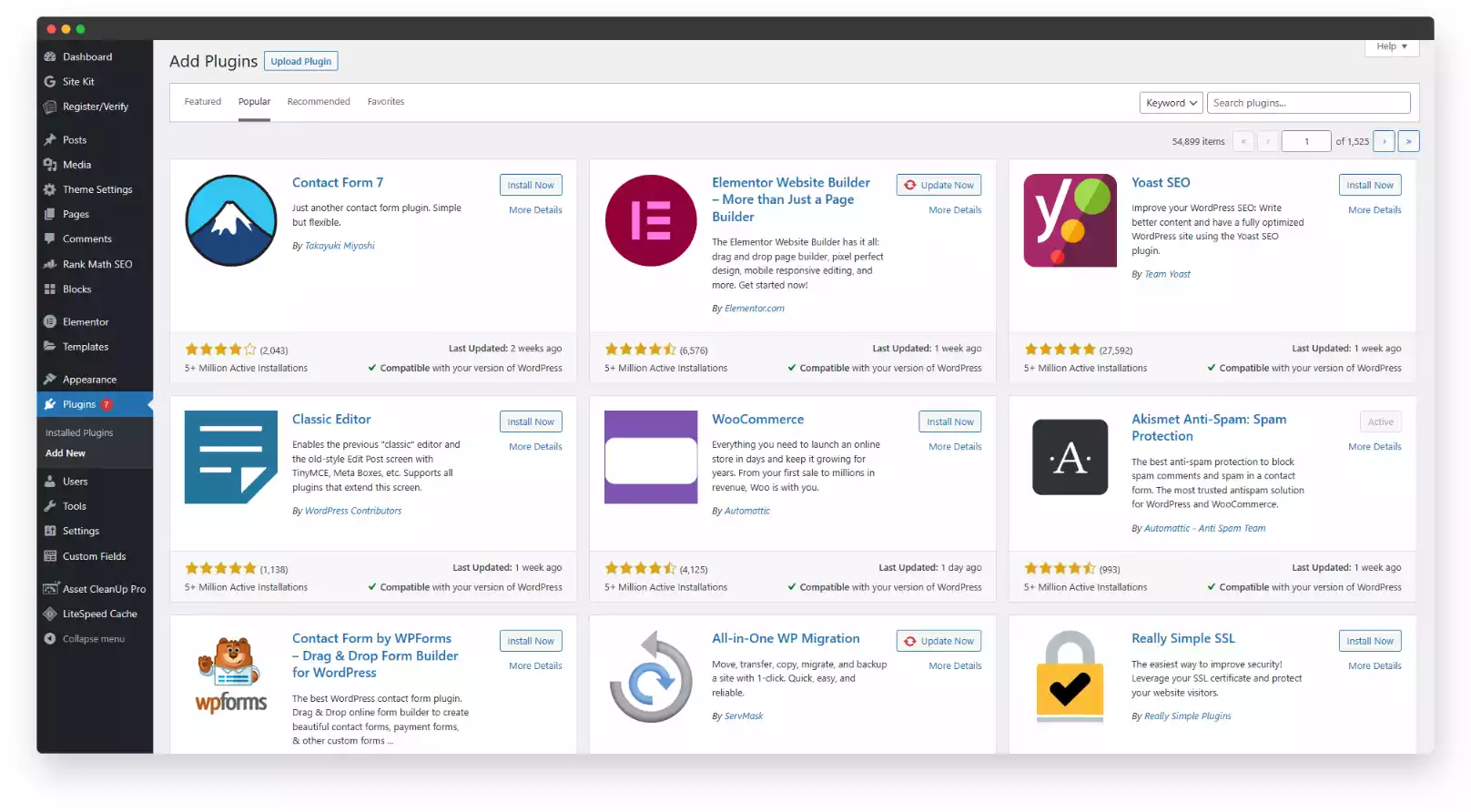 WordPress plugin library