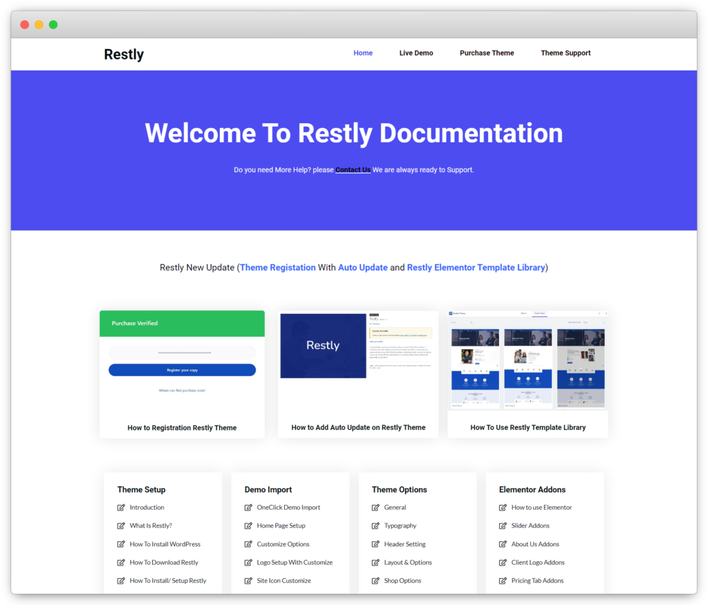 Built-with EazyDocs - Restly Documentation