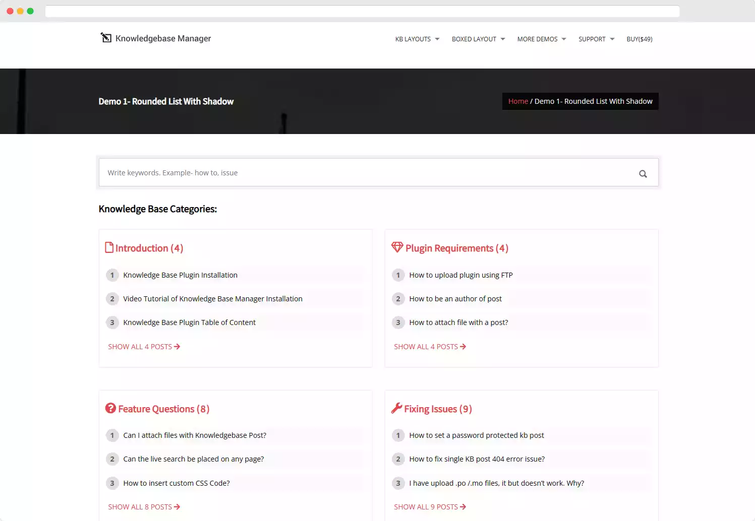 BWL Knowledge Base Manager Plugin 