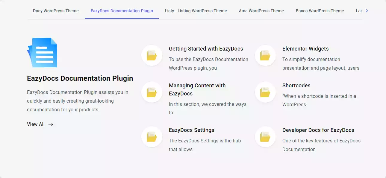 EazyDocs Documentation Archive