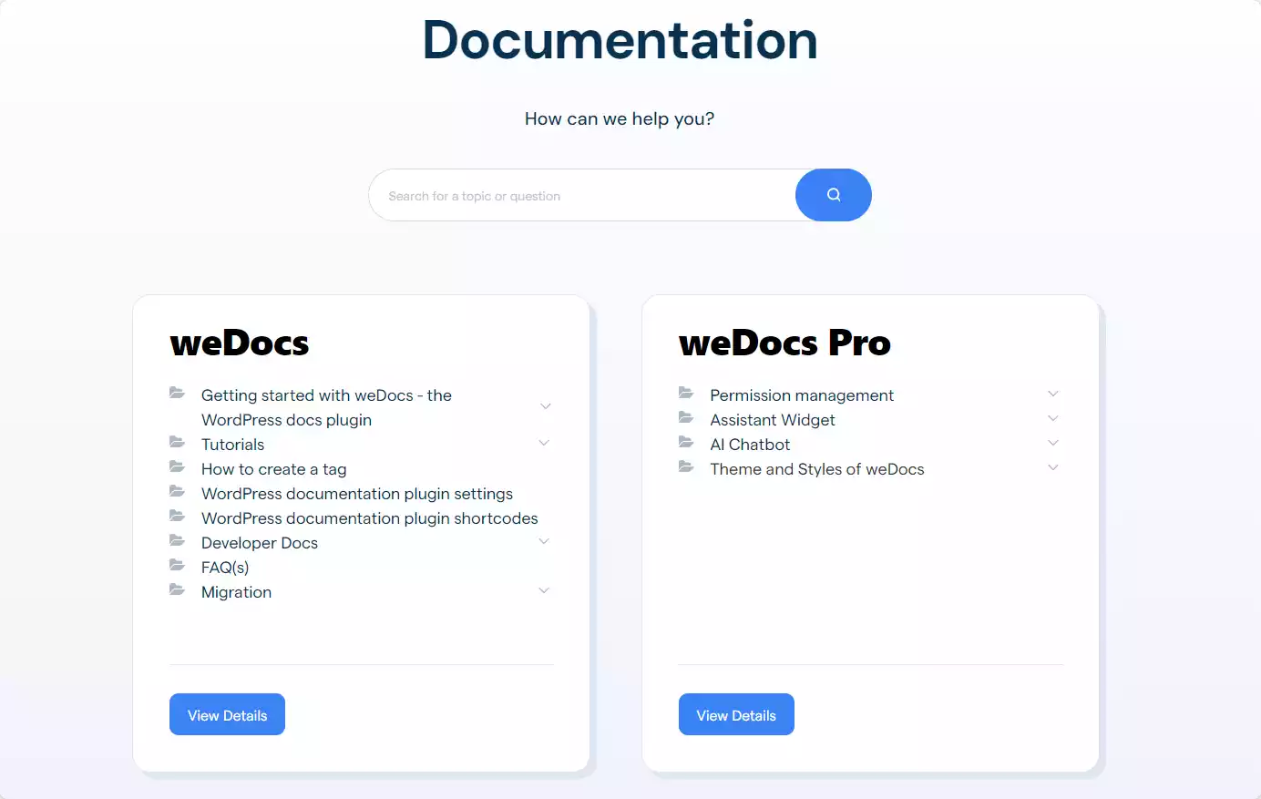 weDocs Documentation Archive