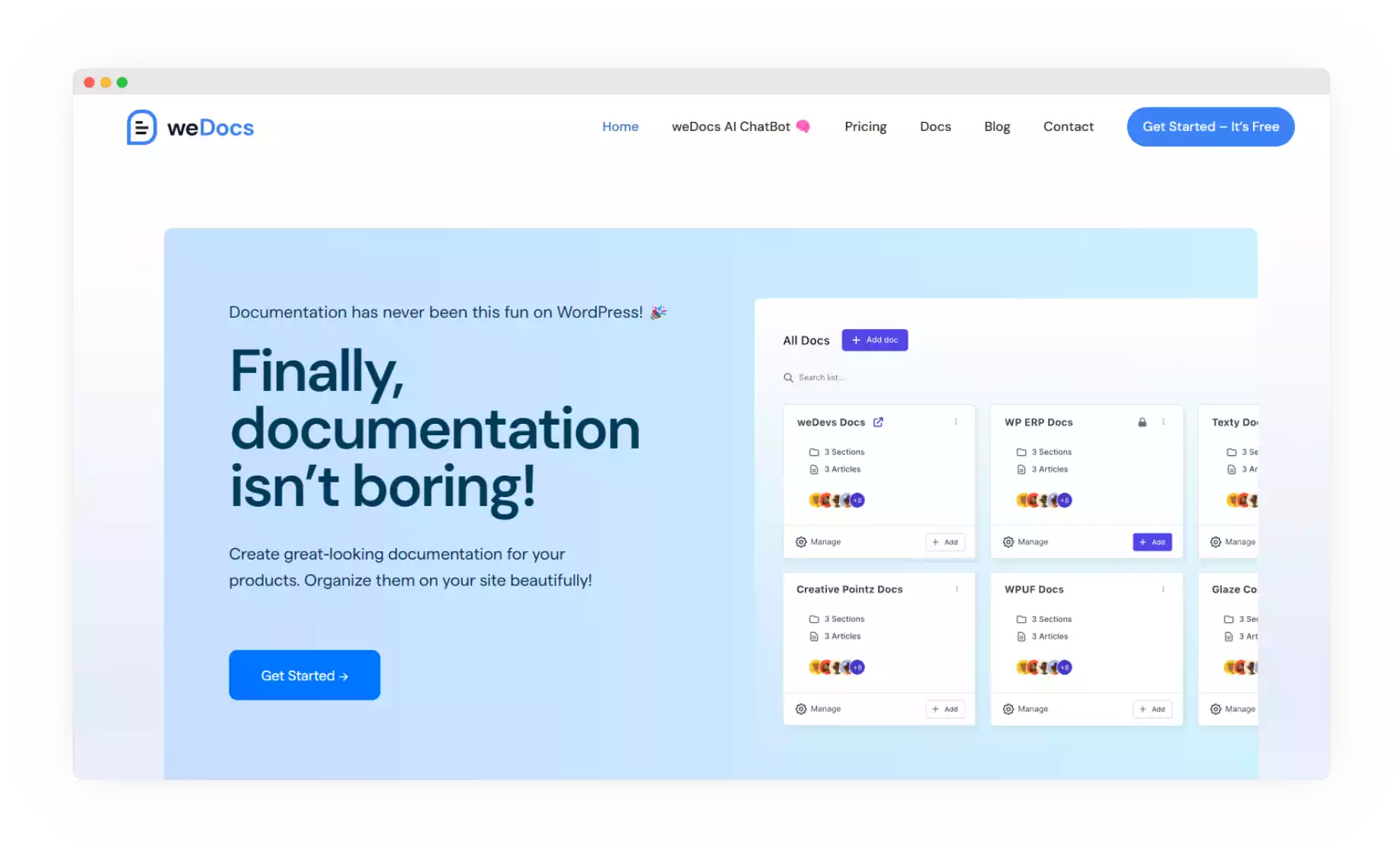 weDocs – WordPress plugin